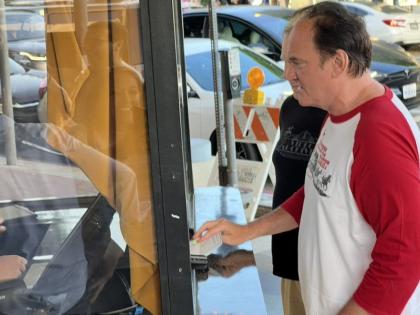 Quentin Tarantino was spotted at cinema seeing 'Barbie' & 'Oppenheimer' | Quentin Tarantino was spotted at cinema seeing 'Barbie' & 'Oppenheimer' Quentin Tarantino was spotted at cinema seeing 'Barbie' & 'Oppenheimer' | Quentin Tarantino was spotted at cinema seeing 'Barbie' & 'Oppenheimer'