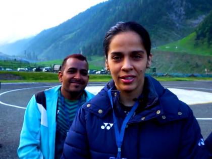 Saina Nehwal performs Amaranth Yatra, thanks locals | Saina Nehwal performs Amaranth Yatra, thanks locals