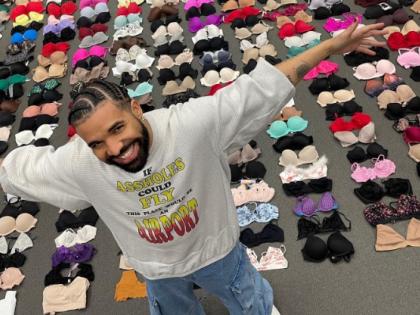 Drake shares picture of bras thrown at him at gigs | Drake shares picture of bras thrown at him at gigs