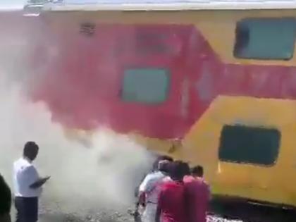 Smoke on Chennai-Bengaluru Express triggers panic | Smoke on Chennai-Bengaluru Express triggers panic