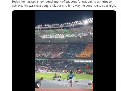 HM Shah congratulates Neeraj Chopra on winning gold at World Athletics Championships | HM Shah congratulates Neeraj Chopra on winning gold at World Athletics Championships HM Shah congratulates Neeraj Chopra on winning gold at World Athletics Championships | HM Shah congratulates Neeraj Chopra on winning gold at World Athletics Championships