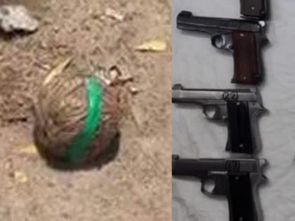 Crude bombs, country made pistols found in Prayagraj hostel | Crude bombs, country made pistols found in Prayagraj hostel Crude bombs, country made pistols found in Prayagraj hostel | Crude bombs, country made pistols found in Prayagraj hostel
