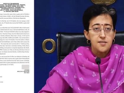 'Laxity' in flood relief: Atishi asks chief secy to submit status report | 'Laxity' in flood relief: Atishi asks chief secy to submit status report