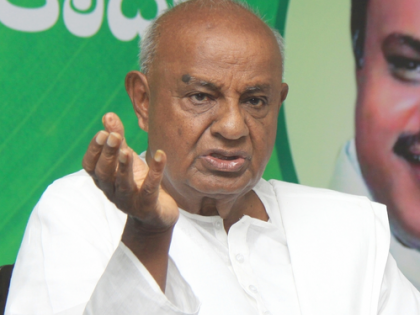 Under Modi's leadership we are determined to see end of Cong era in K’taka: Deve Gowda | Under Modi's leadership we are determined to see end of Cong era in K’taka: Deve Gowda