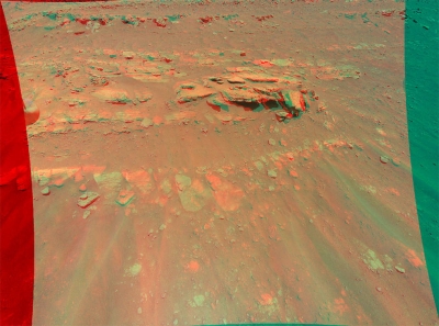 NASA's Ingenuity captures Mars rock feature in 3D | NASA's Ingenuity captures Mars rock feature in 3D
