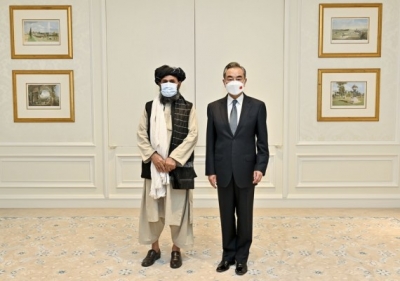 Chinese FM meets Taliban's Acting Deputy PM in Doha | Chinese FM meets Taliban's Acting Deputy PM in Doha