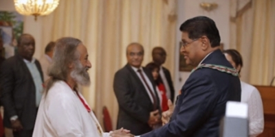 Sri Sri Ravi Shankar conferred Suriname's highest civilian award | Sri Sri Ravi Shankar conferred Suriname's highest civilian award