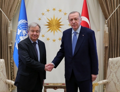 UN chief, Turkish president discuss grain deal over phone | UN chief, Turkish president discuss grain deal over phone