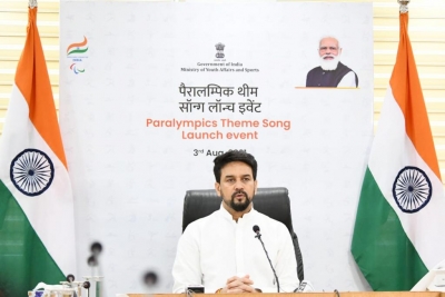 Sports Minister Anurag Thakur launches theme song for Indian Paralympic contingent | Sports Minister Anurag Thakur launches theme song for Indian Paralympic contingent