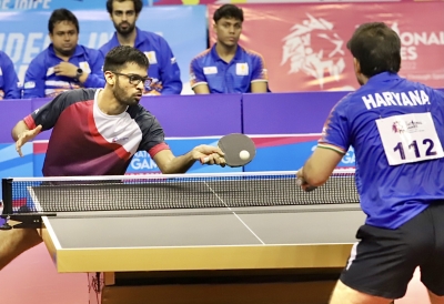 National Games TT: Maharashtra, West Bengal win two rounds each, virtually through to semis | National Games TT: Maharashtra, West Bengal win two rounds each, virtually through to semis National Games TT: Maharashtra, West Bengal win two rounds each, virtually through to semis | National Games TT: Maharashtra, West Bengal win two rounds each, virtually through to semis