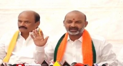 Will bulldoze houses of offenders if voted to power: Telangana BJP chief | Will bulldoze houses of offenders if voted to power: Telangana BJP chief