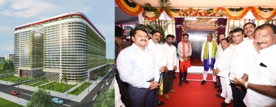 Work begins on Hyderabad's tallest IT Park | Work begins on Hyderabad's tallest IT Park