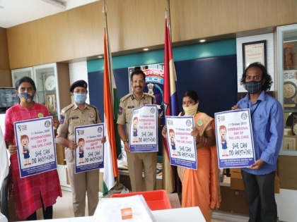 Posters for International Day of Girl Child released at Cyberabad | Posters for International Day of Girl Child released at Cyberabad