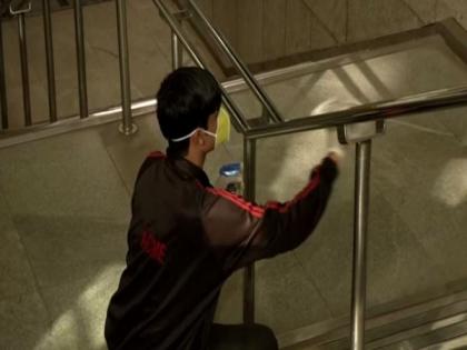 Rajiv Chowk metro station premises sanitised amid coronavirus outbreak | Rajiv Chowk metro station premises sanitised amid coronavirus outbreak
