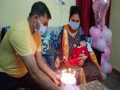 After struggle with COVID-19, constable, wife blessed with baby girl | After struggle with COVID-19, constable, wife blessed with baby girl