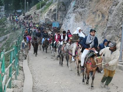 Over 10,000 perform Amaranth Yatra on day two | Over 10,000 perform Amaranth Yatra on day two