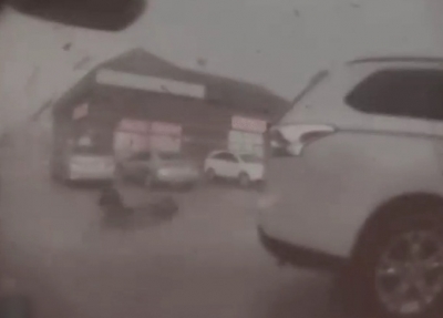 Tesla car survives tornado, captures video with Sentry mode | Tesla car survives tornado, captures video with Sentry mode