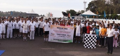 Southern Air Command conducts 'unity run' to mark 'Azadi Ka Amrit Mahotsav' | Southern Air Command conducts 'unity run' to mark 'Azadi Ka Amrit Mahotsav'