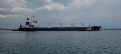1st ship with grain leaves Ukraine's Odesa port | 1st ship with grain leaves Ukraine's Odesa port