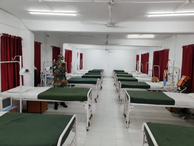 50-bed Covid centre by army comes up in Kashmir | 50-bed Covid centre by army comes up in Kashmir