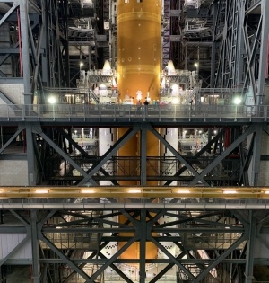 NASA finishes assembling Artemis moon mission rocket | NASA finishes assembling Artemis moon mission rocket