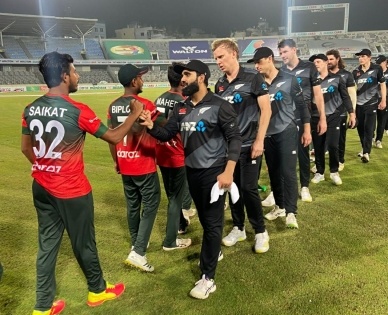 New Zealand beat Bangladesh for consolation win | New Zealand beat Bangladesh for consolation win
