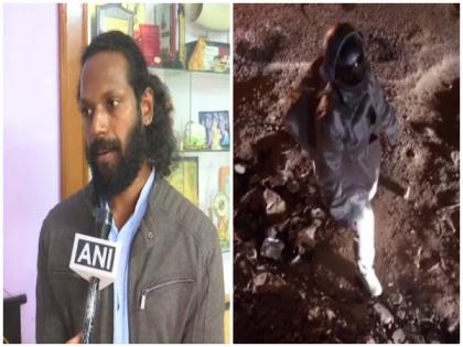 Tried to highlight potholes in Bengaluru, says man behind viral 'astronaut' video | Tried to highlight potholes in Bengaluru, says man behind viral 'astronaut' video