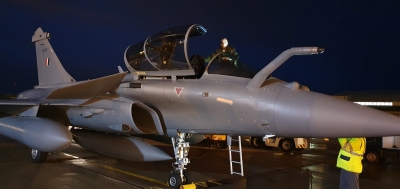 Three French Rafale jets stop over in India during Indo-Pacific deployment | Three French Rafale jets stop over in India during Indo-Pacific deployment