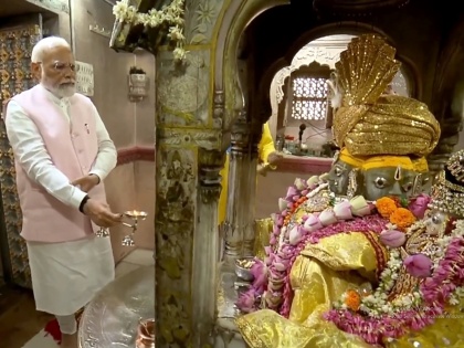 Modi offers prayers at Brahma temple in Pushkar | Modi offers prayers at Brahma temple in Pushkar