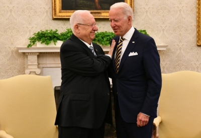 Biden meets Israeli counterpart, conveys unwavering support | Biden meets Israeli counterpart, conveys unwavering support