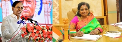 Telangana CM, Guv greet people on Holi | Telangana CM, Guv greet people on Holi Telangana CM, Guv greet people on Holi | Telangana CM, Guv greet people on Holi