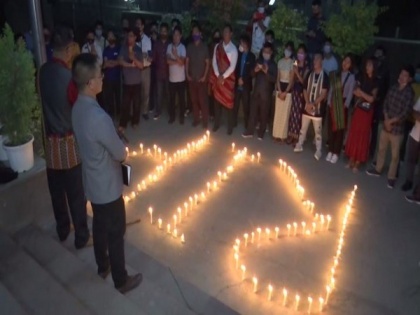 Mizo Students' Association holds candlelight protest in Delhi to express solidarity with Myanmar coup victims | Mizo Students' Association holds candlelight protest in Delhi to express solidarity with Myanmar coup victims