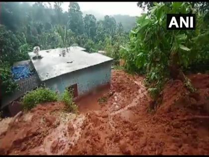 Kerala: Two houses damaged in Wayanad due to mudslide | Kerala: Two houses damaged in Wayanad due to mudslide Kerala: Two houses damaged in Wayanad due to mudslide | Kerala: Two houses damaged in Wayanad due to mudslide