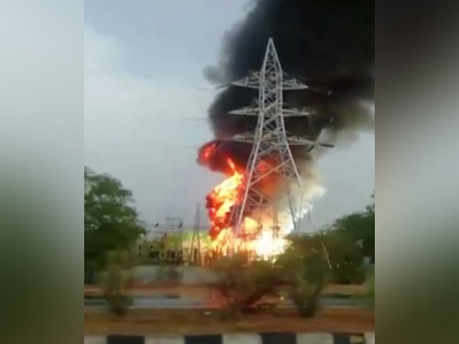 Fire breaks out at electricity substation in Telangana's Nalgonda | Fire breaks out at electricity substation in Telangana's Nalgonda