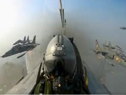 R-Day celebrations: Defence Ministry's spokesperson shares cockpit view of various fighter jets during its formation | R-Day celebrations: Defence Ministry's spokesperson shares cockpit view of various fighter jets during its formation R-Day celebrations: Defence Ministry's spokesperson shares cockpit view of various fighter jets during its formation | R-Day celebrations: Defence Ministry's spokesperson shares cockpit view of various fighter jets during its formation