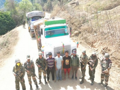 Assam Rifles seizes smuggled Burmese Teak Wood worth Rs 1.6 crores in Manipur's Chandel district | Assam Rifles seizes smuggled Burmese Teak Wood worth Rs 1.6 crores in Manipur's Chandel district