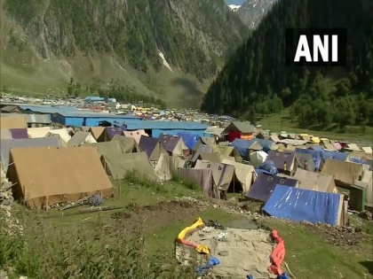 J-K: Installation of tents gets final touch as Amarnath Yatra set to begin on June 30 | J-K: Installation of tents gets final touch as Amarnath Yatra set to begin on June 30