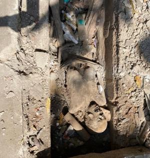 Human skeleton found in Bengaluru drain | Human skeleton found in Bengaluru drain