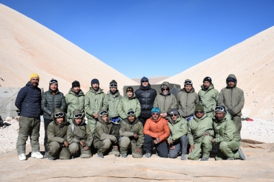 ITBP team scales twin peaks in Ladakh, names one of them 'Nurbu Wangdus' | ITBP team scales twin peaks in Ladakh, names one of them 'Nurbu Wangdus'