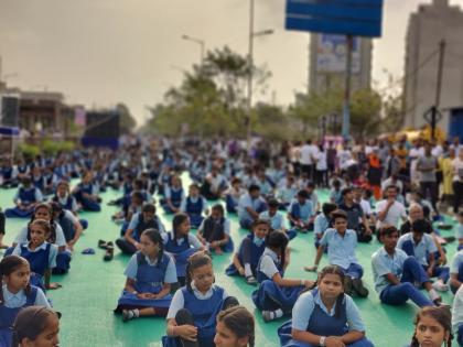 Yoga Day event in Surat sets Guinness World Record | Yoga Day event in Surat sets Guinness World Record