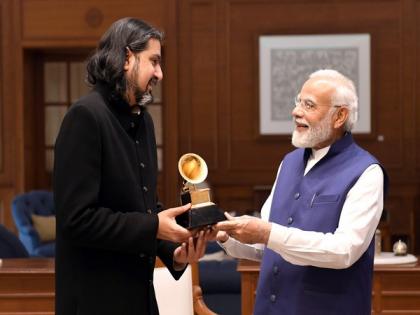 Grammy award winner Ricky Kej meets PM Modi | Grammy award winner Ricky Kej meets PM Modi