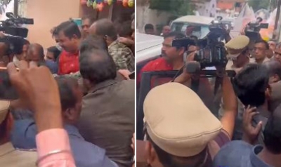 Hyd BJP MLA gets bail hours after arrest for derogatory remarks | Hyd BJP MLA gets bail hours after arrest for derogatory remarks Hyd BJP MLA gets bail hours after arrest for derogatory remarks | Hyd BJP MLA gets bail hours after arrest for derogatory remarks