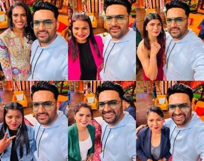 Kapil Sharma shares pictures with golden girls of Birmingham 2022 | Kapil Sharma shares pictures with golden girls of Birmingham 2022