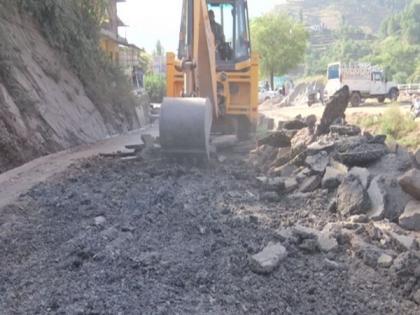 Construction of new roads underway in J-K's Rajouri under PMGSY, locals express elation | Construction of new roads underway in J-K's Rajouri under PMGSY, locals express elation Construction of new roads underway in J-K's Rajouri under PMGSY, locals express elation | Construction of new roads underway in J-K's Rajouri under PMGSY, locals express elation