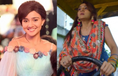 Ashi 'Meet' Singh had to jump onto moving road-roller for action scene | Ashi 'Meet' Singh had to jump onto moving road-roller for action scene