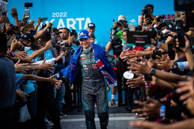 New Zealand's Mitch Evans wins inaugural Jakarta E-Prix | New Zealand's Mitch Evans wins inaugural Jakarta E-Prix