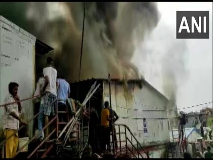 Fire breaks out at colony in Delhi; no casualties reported | Fire breaks out at colony in Delhi; no casualties reported