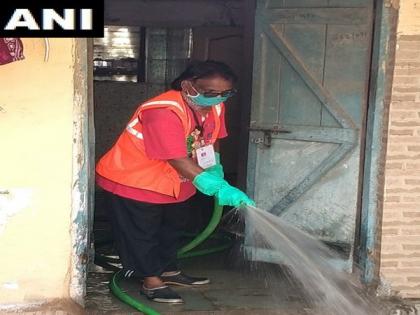 All public toilets in Mumbai's Dharavi sanitised by BMC | All public toilets in Mumbai's Dharavi sanitised by BMC