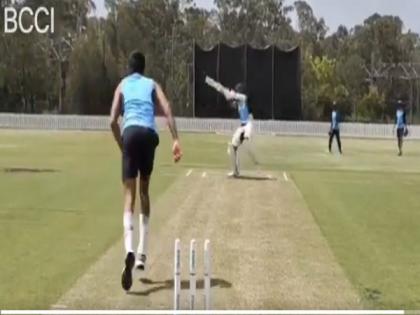 Ind vs Aus: Cheteshwar Pujara hits the nets to prepare for Test series | Ind vs Aus: Cheteshwar Pujara hits the nets to prepare for Test series