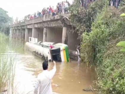 9 killed as bus plunges into stream in Andhra; CM announces Rs 5 lakh ex-gratia for kin | 9 killed as bus plunges into stream in Andhra; CM announces Rs 5 lakh ex-gratia for kin